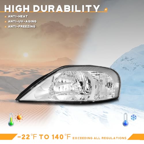 WEELMOTO 2000–2005 Mercury Sable Headlights | OEM Replacement Assembly - Image 5