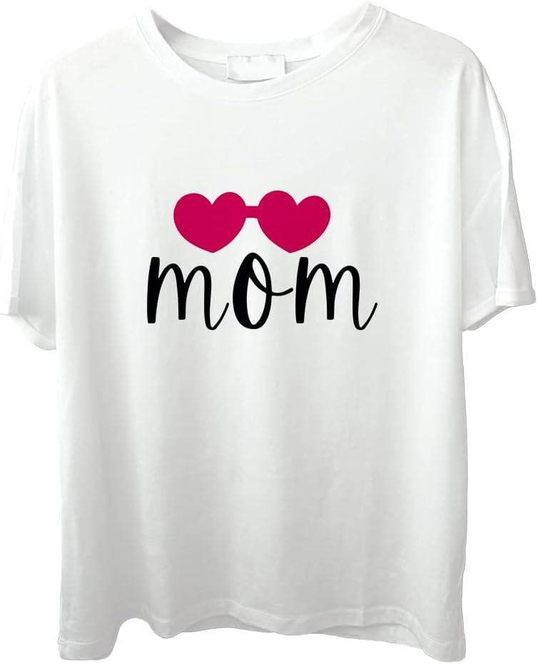 CrazyifyMom Printed T-Shirt for Women |T-Shirts for Mom/Tshirts for Mother/Mommy | Round Neck T Shirt for Women | Short Sleeve T Shirt for Mom/Mother's Day T Shirt