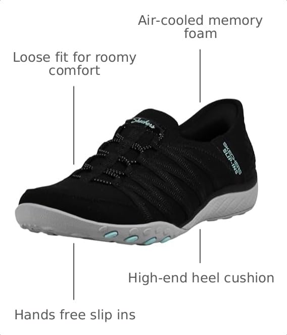 Image of Skechers Women's Breathe Easy - Roll With Me Sneakers