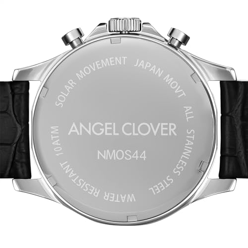 【AngelClover】 メンズ 腕時計 Watch エンジェルクローバー MONDO SOLAR モンドソーラー NMOS44SBBK-BK ソーラー電池 100m防水 ミネラルガラス ブラック文字盤 ステンレススチール 商品画像4