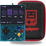 Uchykuxe Miyoo Mini V4 レトロハンドヘルドゲーム機、タマネギシステム、2.8インチOCA全密着750*560 IPSフルスクリーンOnionシステム内蔵64G TFカード、2000mAhバッテリー、日本語など多言語対応、ゲームアーカイブの機能付き (クリアブルー)