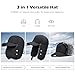 Mens Winter Trapper Hat, Russian Hat Snow Hats with Ear Flaps & Face Mask Visor Warm Baseball Caps for Men Women