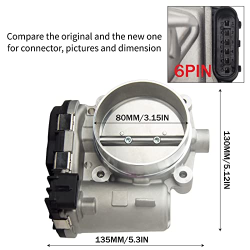 Doskjok S20203 Electronic Throttle Body Assembly Replacement For Cherokee Grand Cherokee Wrangler Avenger Challgener Charger Durango Journey Viper 1500 Town & Country 200 300 #TOP1