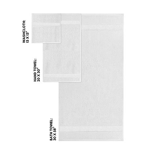 Bioweaves 100% Organic Cotton 700 Gsm Plush Bath Towels 30" X 58" Gots Certified - White, Pack Of 2 #TOP5