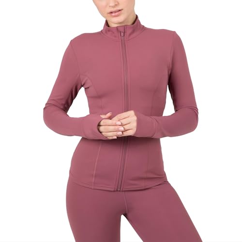 Image of YITTY Active Women's Ultraluxe Full Zip Jacket, Athleisure, 4-Way-Stretch, Thumbholes