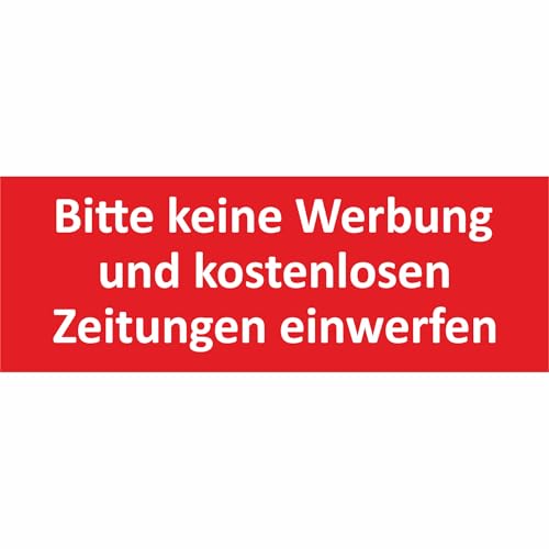 KIWISTAR Bitte keine Werbung Aufkleber
