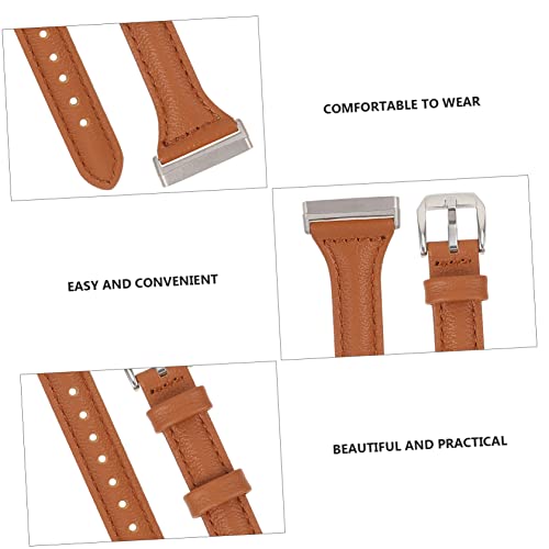 BESPORTBLE 1pc Band for Stylish Replacement Strap Simple Design for Daily Wear Comfortable Fit Suitable for Business and Casual Occasions Brown2