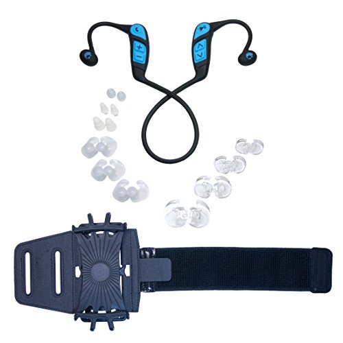 Gripi Armband with Waterproof Bluetooth Headphones by Underwater Audio