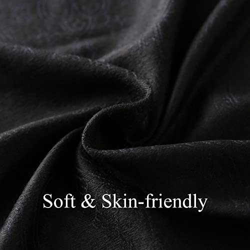 Ciormis Two Tone Silky Paisley Pashmina Shawl Scarf,Soft Women's Rave Jacquard Pashminas Wrap Scarves3