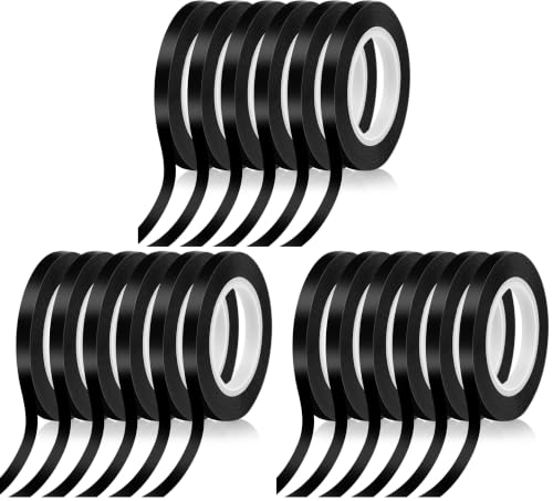 Image of Audab 6 Rolls 1 /4 Pinstripe Tape Vinyl Chart /White Board Tape Lines Dry Erase Whiteboard Thin Tape Pinstriping Graphic Grid Marking Tape (Pack of 3)