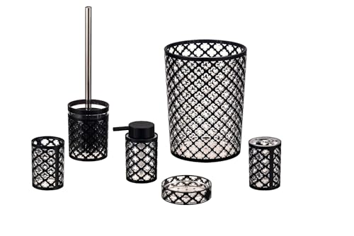 Daniel's Bath & Beyond Accessory Set Geneva, Black