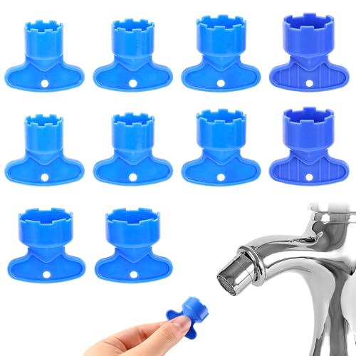 10 Pezzi Chiave Rompigetto per Rubinetti per M16,5/M18,5/M21,5/M22,5/M24, Chiave per Aeratore per Rubinetto, per Filtro Incasso Aeratore a Scomparsa, per Rubinetti da Cucina e Bagno