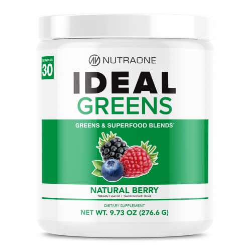 NutraOne-Ideal-Greens-Antioxidant-and-Nutrient-Rich-Superfood-Greens-Powder-Supplement-Natural-Berry-30-Servings