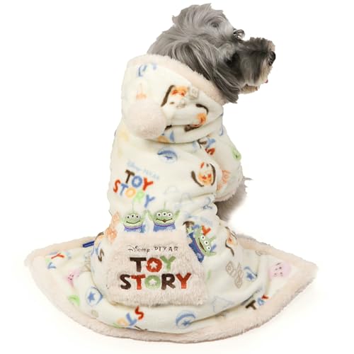 ペットパラダイス ディズニー トイ・ストーリー 犬 服 冬 アウター 総柄 着る毛布 小型犬 3S 犬服 犬の服 ペット服 ドッグウェア フード付き 秋冬 毛布 暖かい 保温 防寒 【国内直営店74店舗展開2025/8/1時点】 注目