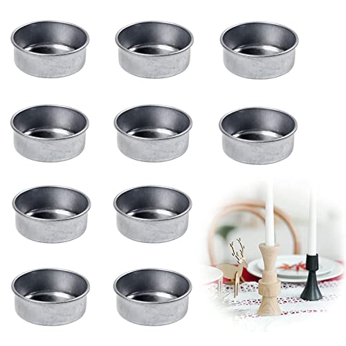 10 Stück Deko Kerzeneinsatz Mini Kerzenhalter Kerzeneinsätze aus Metall Kerzentülle Kerzeneinsatz Metall Kerzeneinsätze DIY Kerzenständer für Baumkerzen,Stabkerzenhalter Deko,Kerzenleuchter Cover