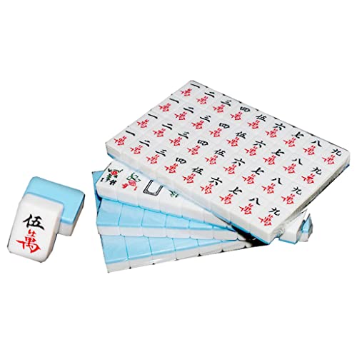 Mini Mahjong Tradicional Chino Juego 144 Fichas Melamina miniatura 1