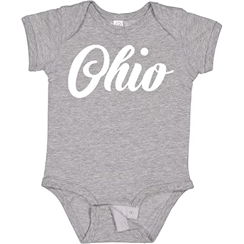 inktastic Ohio Text Baby Bodysuit