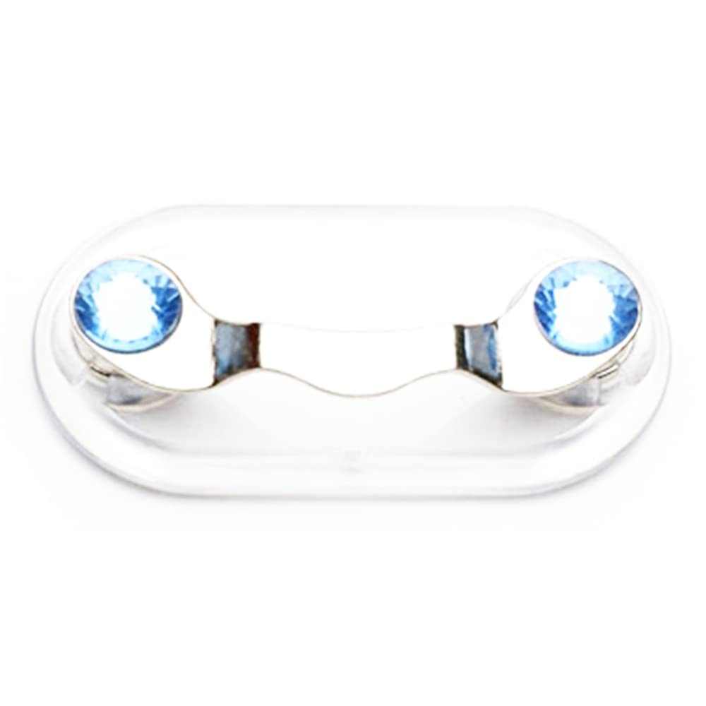 SagaSave 4-Pack Magnetic Glasses Holders - 12 Colors, Stainless Steel, ID Badge Clip