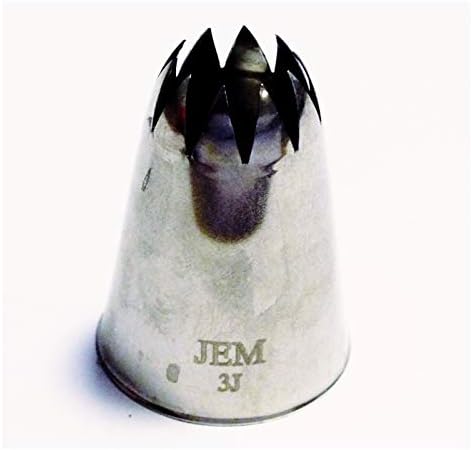 JEM #3J Large Curved Star Savoy Icing Piping Decorating Nozzle Tip Tube Cake Dec