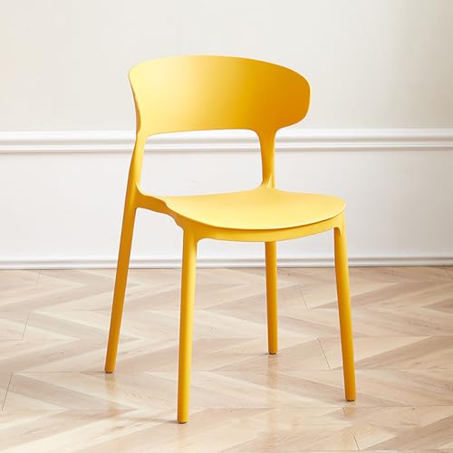 Sillas apilables para interiores, taburetes de plástico ligero con respaldo ergonómico para eventos, oficinas, bodas y fiestas, ahorro de espacio, fácil de limpiar