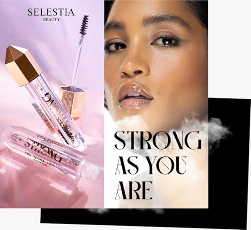 Image of SELESTIA BEAUTY Clear Eyebrow Gel - Long-Lasting Formula for Strong Hold & Natural Finish, Clump & Flake Free - Taming & Defining Brow Lamination Gel, 0.095 fl.oz. - Strong As You Are