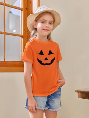 Image of Girls Short Sleeve T Shirts Kids Summer Tops Crewneck Tees 5-14 Years