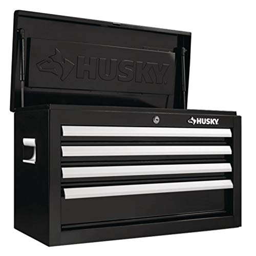 26 in. W 4-Drawer Tool Chest in Gloss Black, 4 Tool Storage Drawer for Home, Garage, Industrial, Long Lasting Modular Tool Cabinet + Set of 5 Utility Canvas Zipper Tool Bag 26 in. W 4-Drawer Tool Chest in Gloss Black, 4 Tool Storage Drawer for Home, Garage, Industrial, Long Lasting Modular Tool Cabinet + Set of 5 Utility Canvas Zipper Tool Bag