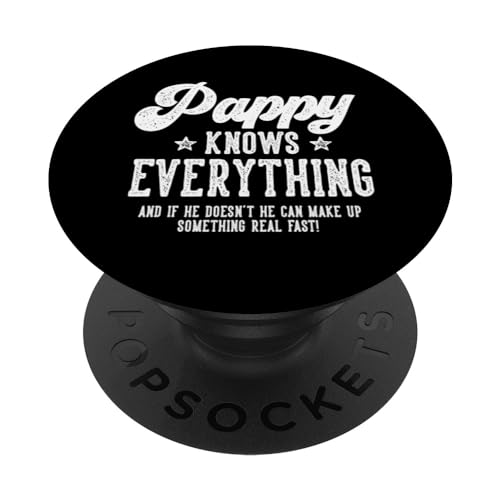 Funny Pappy Gag Gifts For Birthday Father's Day Pappy PopSockets PopGrip Intercambiable