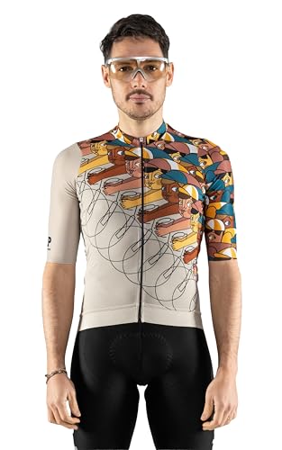 Maillot à manches courtes d'été unisexe SLP Impulse Vinil avec 3 poches pour cyclisme