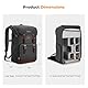 K&F Concept Kamerarucksack Rolltop Fotorucksack Rucksack-Stofftaschen aus Stoff für Spiegelreflexkamera 15 Zoll Laptop