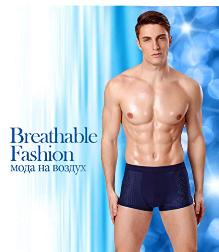 Boxer For Men 4Pcs Fiber Plus Large Size Shorts Breathable Underwear2