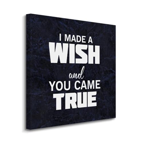 Lienzo decorativo emotivo con frase positiva en inglés ideal como regalo para el hogar