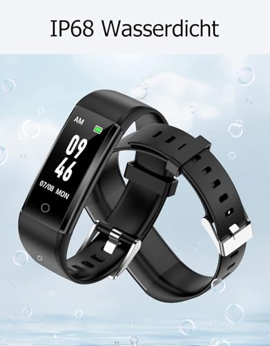 GRV Schrittzähler Uhr Ohne Bluetooth/App/Handy für Damen Herren Kinder,Fitness Tracker Fitnessuhr...