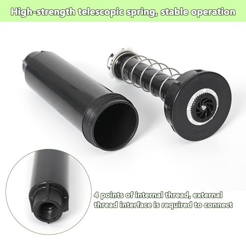 SEABABOO Telescopic Sprinkler Head 360° Range 3-6 M Lawn Sprinkler Retractable Sprinkler for Irrigation G1/2 Unprofessional for Watering for Gardens Lawns Planting Beds - Image 3