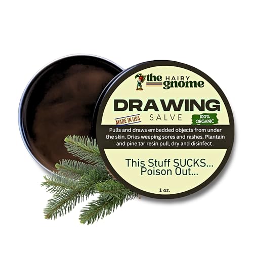 The Hairy Gnome- Organic First Aid | Made with Tea Tree, Aloe, Comfrey, and Calendula | Plastic Free Company. Passive Energy Infused Oils | Give a Sh$t About Nature. (Drawing Salve)