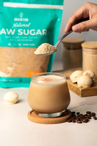 Akenton Natural Raw Cane Sugar, 1.5 Pound Resealable Bag | 100% Natural, Unprocessed, Unbleached, Unrefined Sugar | Gluten-Free, Vegan, Kosher | Non-GMO Project Verified - Thumbnail 3