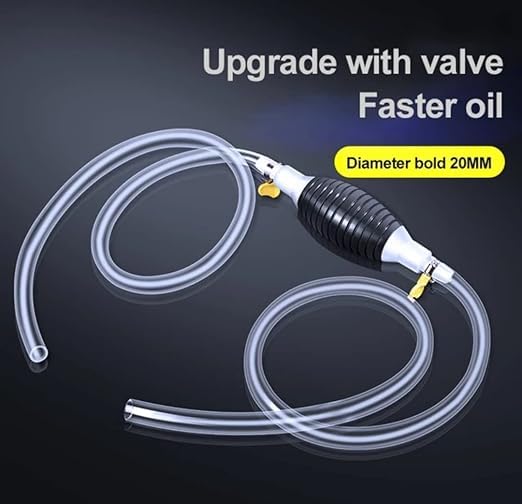 Image of Fuel Transfer Pump Kit Tank Sucker Newest High Flow Hand Pump Portable Manual Car Bike Fuel Transfer Pump | Liquid Pipe Siphon Tool for Petrol Diesel, Water, Oil Liquid Water Fish Tank (2 Miter)
