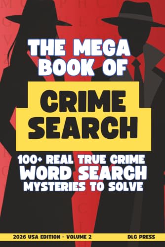 The Mega Book of Crime Search - Volume 2: Subtitle: 100 True Crime Word Search Mystery Puzzles with Hidden Case Answers to Solve | USA Edition (Mixed Compact Puzzle Book Series) image 2