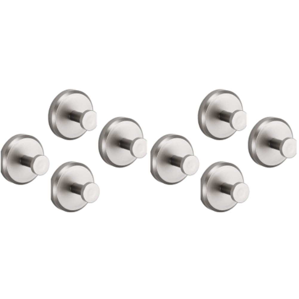 Hndhbfgrt As Shown Suction Cup Hooks(8Pcs) For Glass Doors, Mirrors Tiles For Shower, Bathroom, Kitchen-Loofah, Towel Coat, Bath Robe Clothings