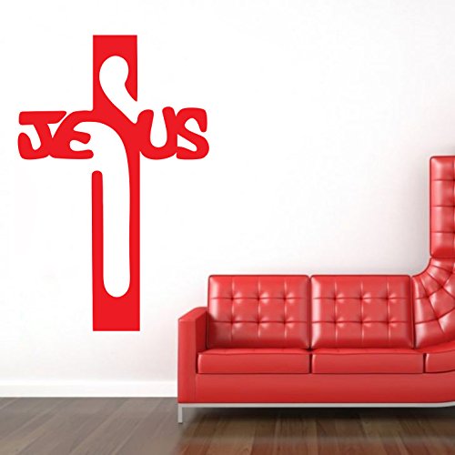 DECOR Kafe Home Decor Jesus Wall Sticker, Wall Sticker for Bedroom