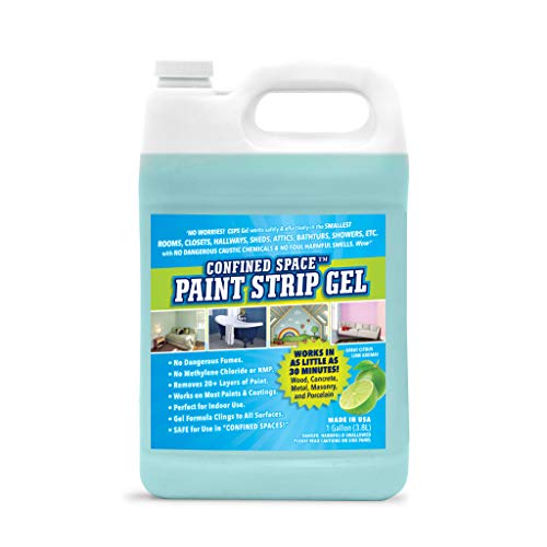 Confined Space Paint Strip Gel - Removes Paint in The Smallest Spaces, Long Term, Non-Toxic, Safe, No Hazardous Fumes, Citrus Aroma (1 Gallon)