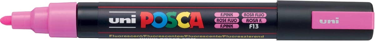 Posca Marcador de pintura acrílica, mediano, rosa fluorescente