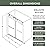 DELAVIN 56"-60" W x 75" H Frameless Shower Door, Double Sliding Shower Door, 5/16"(8mm) Clear Tempered Glass, Noiseless Shatterproof Glass Shower Doors with Square Rail, Stainless Steel, Aluminum
