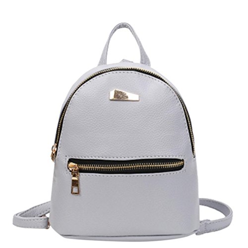 Gusspower Bolsa de Mujer La Moda de Las Mujeres Mini Mochila PU Cuero de la Universidad