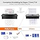 Aktenvernichter für Home Office, VidaTeco 14 Blatt Kreuzschnitt Papierschredder für Papier/Kreditkarten, Reisswolf mit 25L Papierkorb und Jam Proof System, Tragbares Griffdesign, Schredder, Schwarz