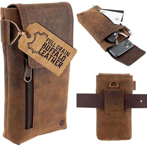 Moonster Leather Phone Holster for Large Smartphones Cover