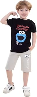 طقم تيشيرت وشورت للأولاد من ايه كيه واي كيدز، مقاس 2-5 للصيف