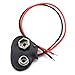 DZS Elec 6pcs 15cm 9V Battery Snap Connector Clip Lead Wire Experimental Battery Snap Power Cable for Arduino Project or LED Light Bar