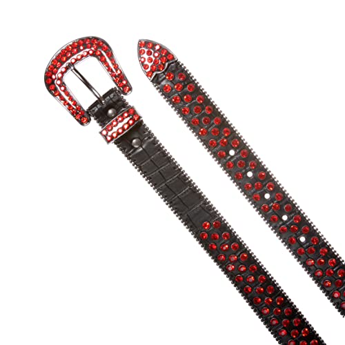 Kids Cowboy Cowgirl Classic Western Rhinestone Bling Studded Diamond Leather Belt3