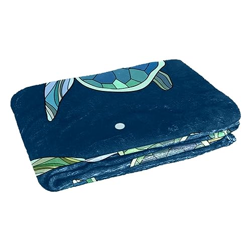 Couverture douce et chaude isolante lit et canapé Little Turtles 150x100 - 3
